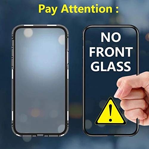 Zekaasto Realme 3 Pro, Electronic Auto-Fit, Full Protection, Magnetic Transparent Glass Case (Black)