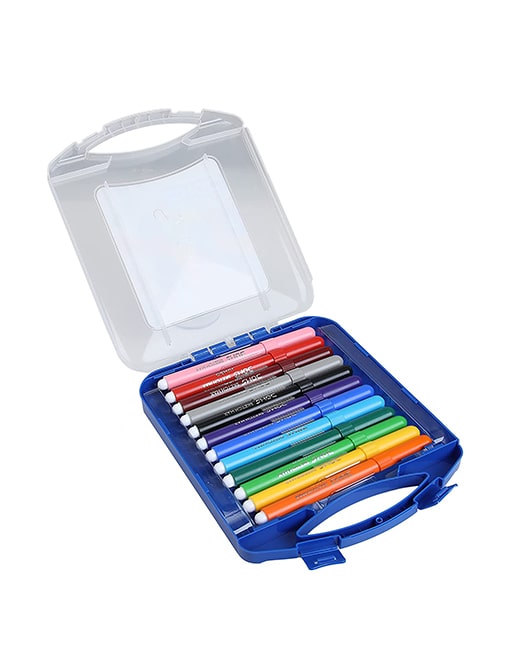 Doms Non-Toxic Max Jumbo Sketch Pen (12 Assorted Shades, 5 mm Tip)
