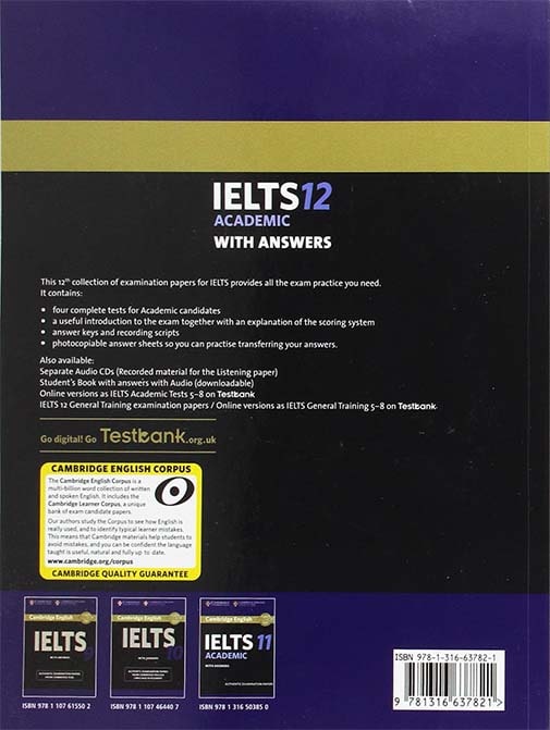 Cambridge IELTS 12 Academic Student's Book with Answers with Audio: Authentic Examination Papers (IELTS Practice Tests)