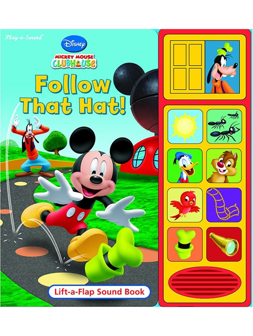 Follow That Hat! (Lift-a-Flap Sound Book) Disney Mickey Mouse Clubhouse Play a Sound