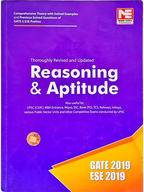 Made Easy Reasoning & Aptitude for GATE & ESE (Prelims) 2019: Theory and Previous Year Solved Questions