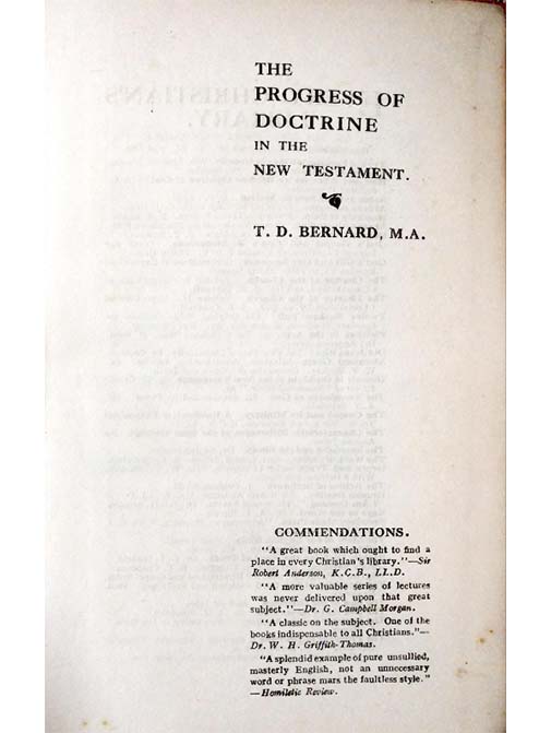 The Process of Doctrine in the New Testament (Rare Edition)
