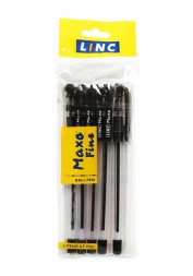 linc-maxo-fine-ball-pen-0.7-mm-black-ink-pack-of-10138