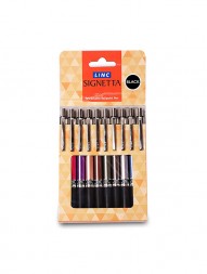 linc-signetta-ball-pen-black-ink-0.7mm-multicolor-body-pack-of-10258