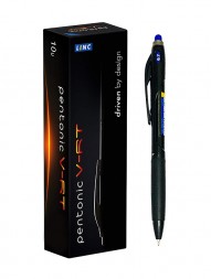 linc-pentonic-v-rt-ball-pen-0.7-mm-blue-ink-pack-of-10