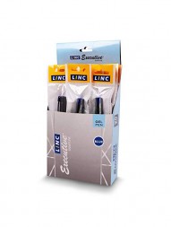 linc-executive-sharpline-gel-pen-blue-ink-0.55-mm-grey-body-pack-of-10-318