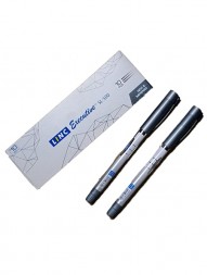linc-executive-sl-500-gel-pen-black-ink-0.55-mm-grey-body-pack-of-10